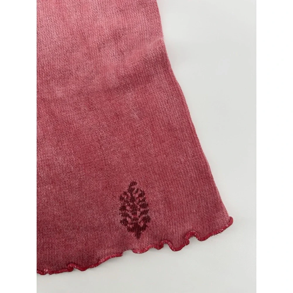 NWT Free People FP Movement Double Point Stretch Tee T Shirt XS/S Red $48